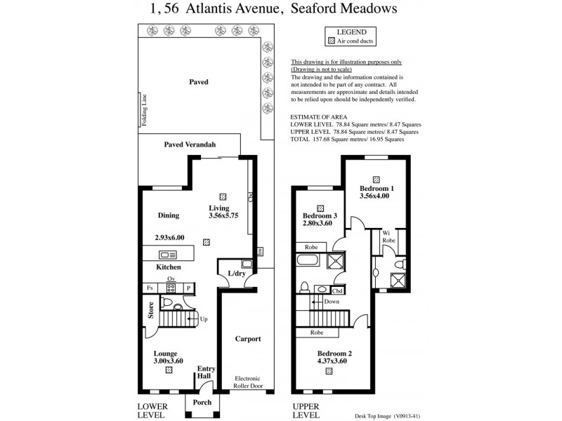 1/56 Atlantis Avenue, Seaford Meadows SA 5169 Floorplan
