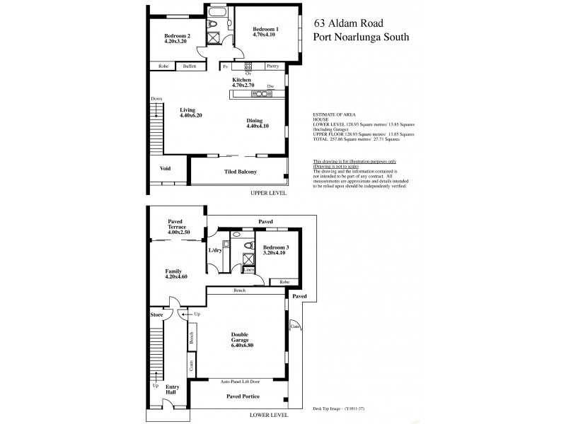 63 Aldam Road, Port Noarlunga South SA 5167 Floorplan