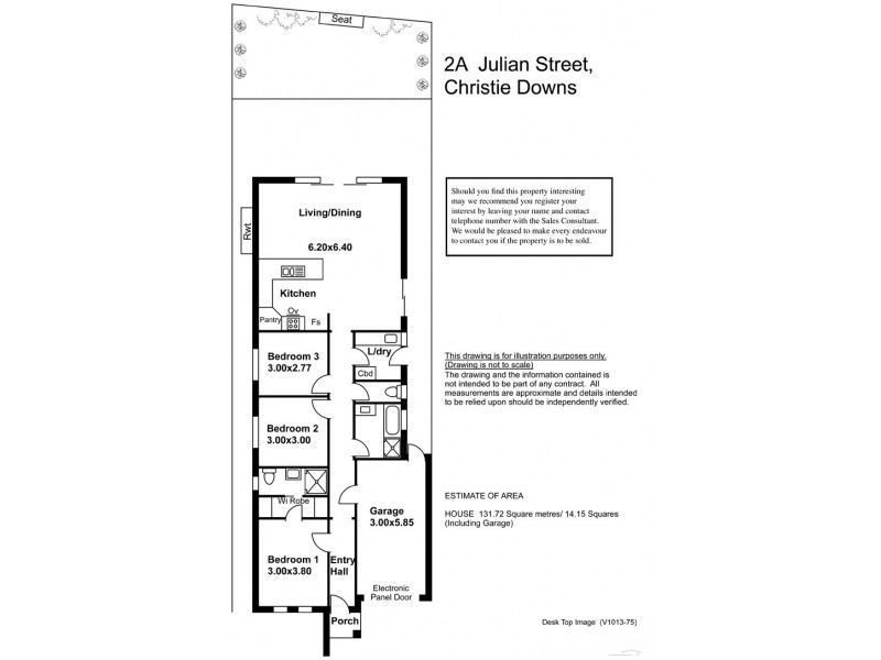 2A Julian Street, Christie Downs SA 5164 Floorplan