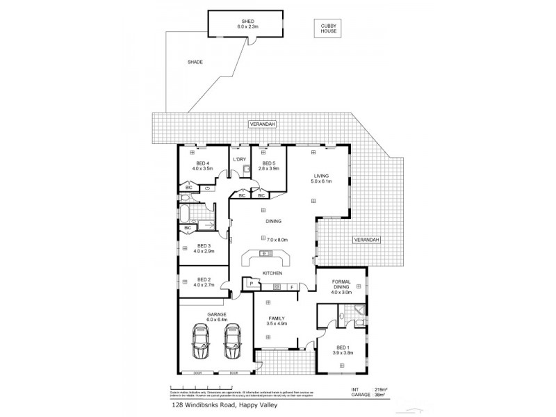128 Windebanks Road, Happy Valley SA 5159 Floorplan