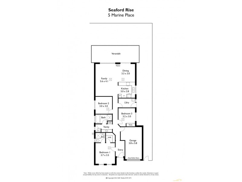 5 Marine Place, Seaford Rise SA 5169 Floorplan