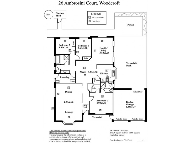 26 Ambrosini Court, Woodcroft SA 5162 Floorplan