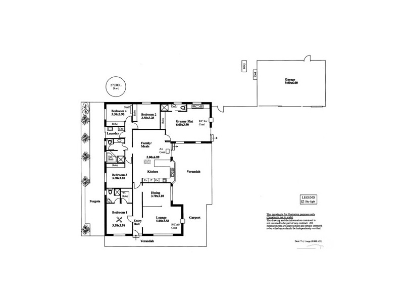 7 Caspian Court, Woodcroft SA 5162 Floorplan