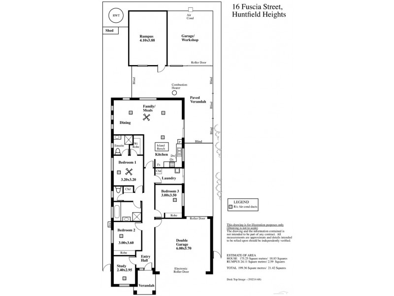 16 Fuschia Street, Huntfield Heights SA 5163 Floorplan