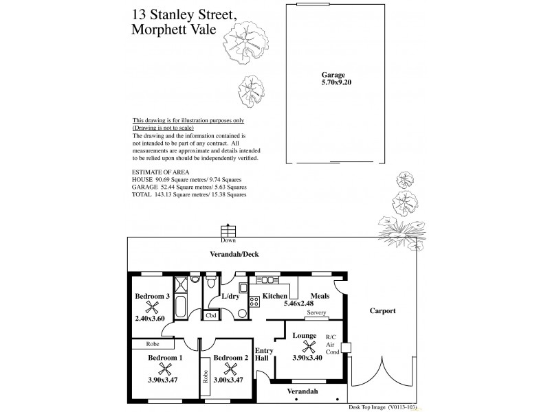 13 Stanley Street, Morphett Vale SA 5162 Floorplan