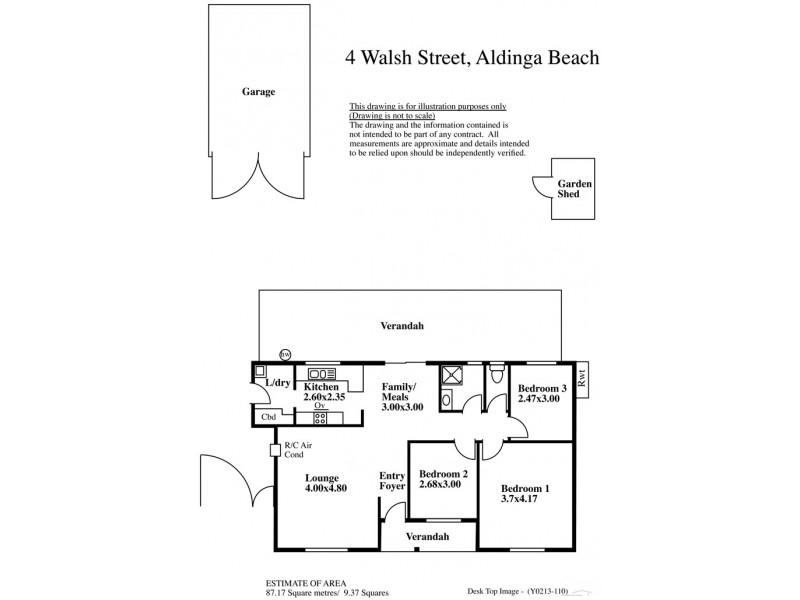 4 Walsh Street, Aldinga Beach SA 5173 Floorplan