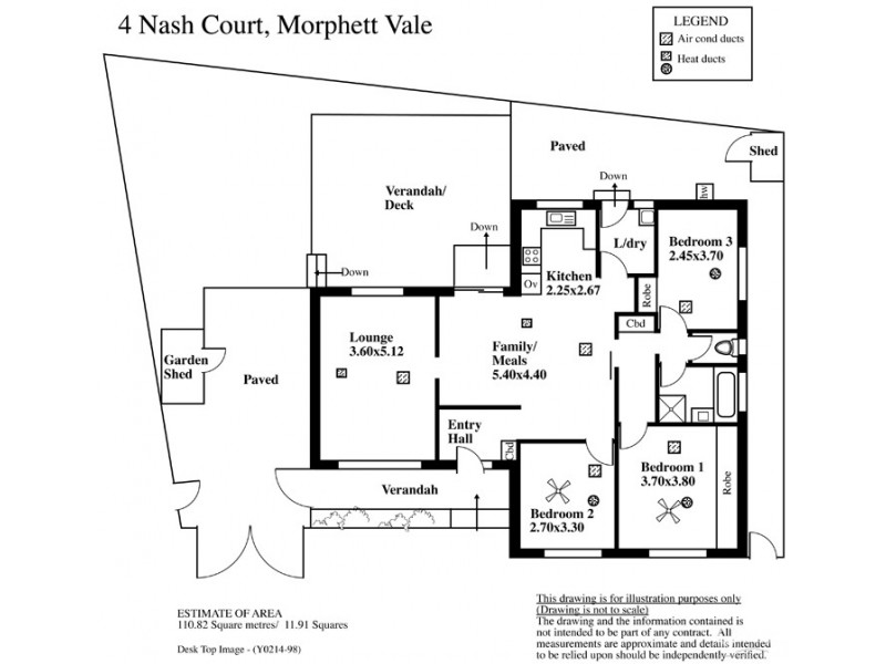 4 Nash Crescent, Morphett Vale SA 5162 Floorplan