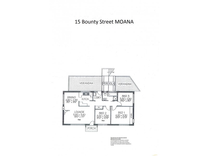 15 Bounty Street, Moana SA 5169 Floorplan