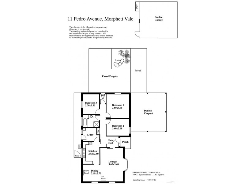 11 Pedro Avenue, Morphett Vale SA 5162 Floorplan