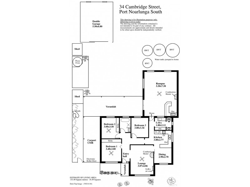 34 Cambridge Street, Port Noarlunga South SA 5167 Floorplan