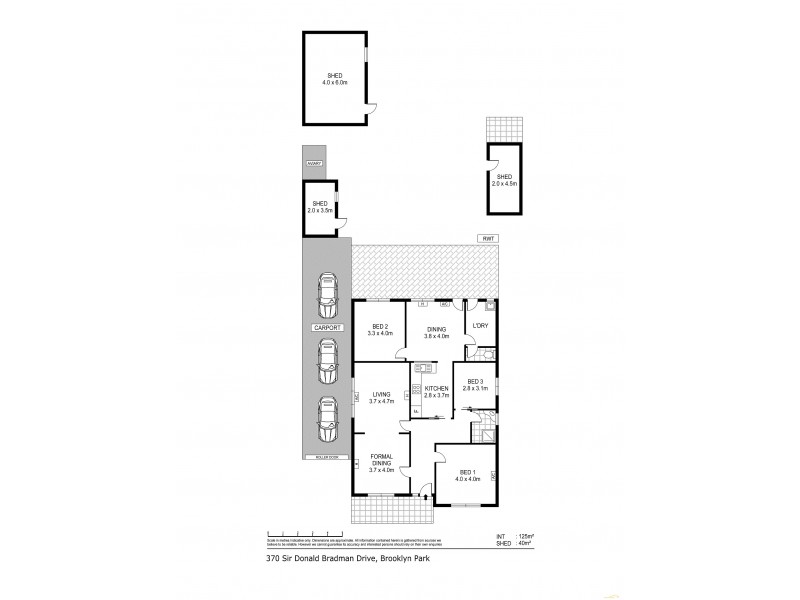 370 Sir Donald Bradman Drive, Brooklyn Park SA 5032 Floorplan
