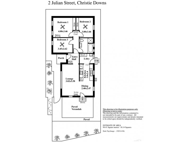 2 Julian Street, Christie Downs SA 5164 Floorplan