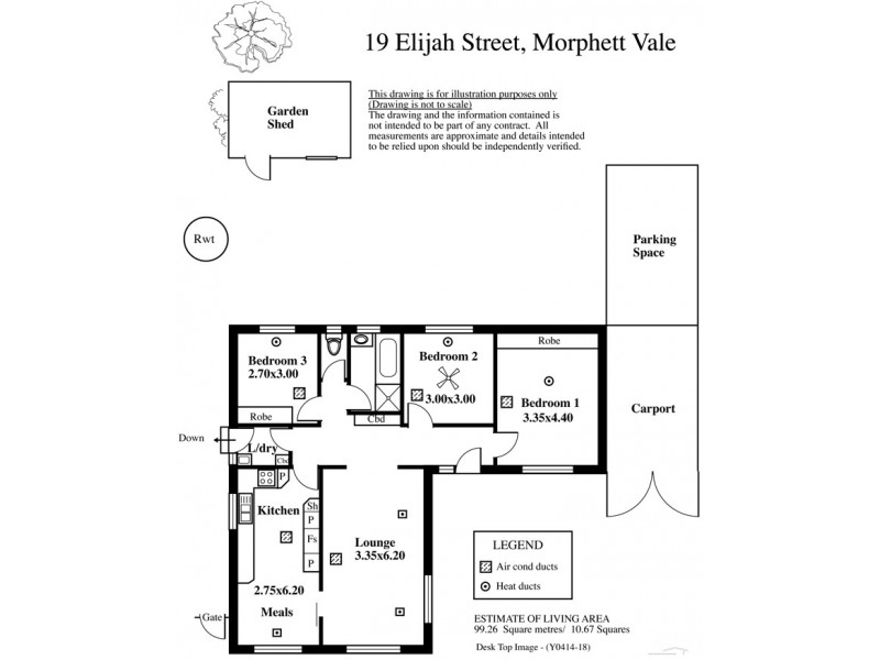 19 Elijah Street, Morphett Vale SA 5162 Floorplan