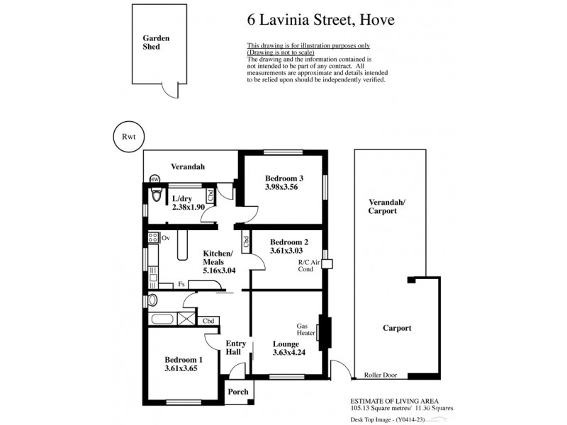 6 Lavinia Street, Hove SA 5048 Floorplan