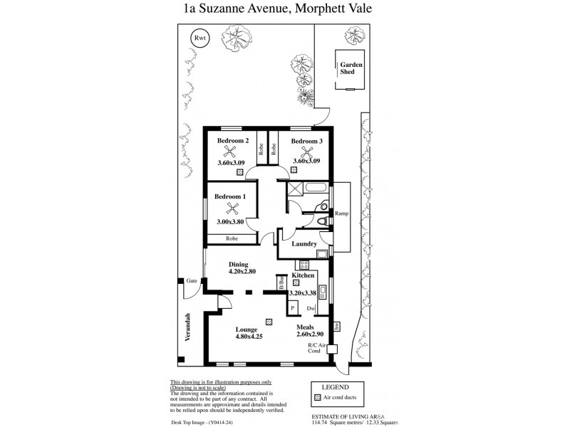 1A Suzanne Avenue, Morphett Vale SA 5162 Floorplan