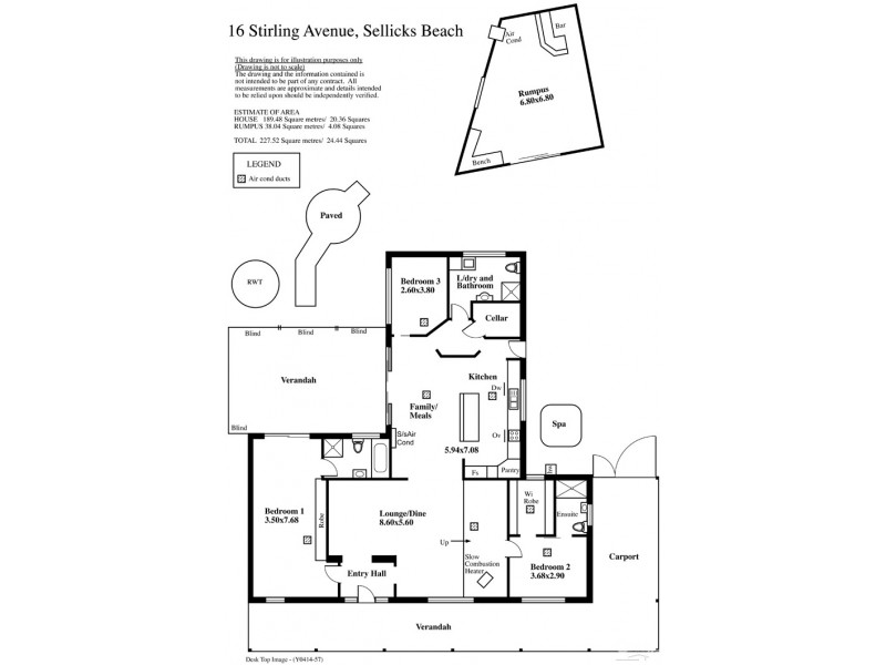 16 Stirling Avenue, Sellicks Beach SA 5174 Floorplan