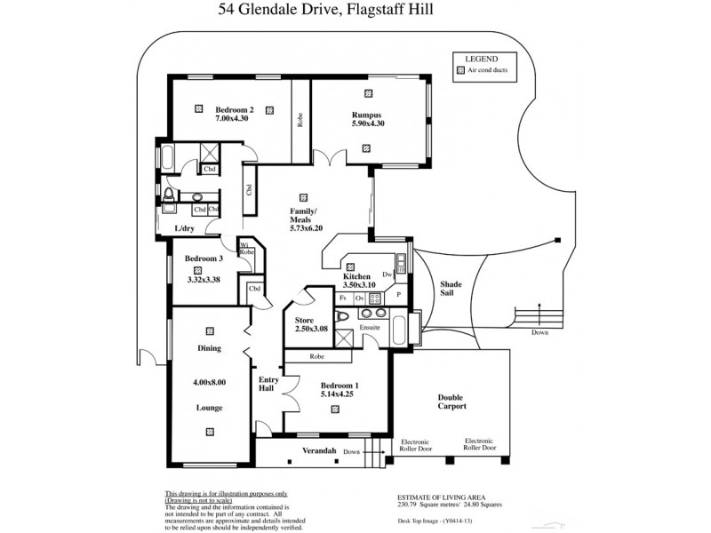 54 Glendale Avenue, Flagstaff Hill SA 5159 Floorplan