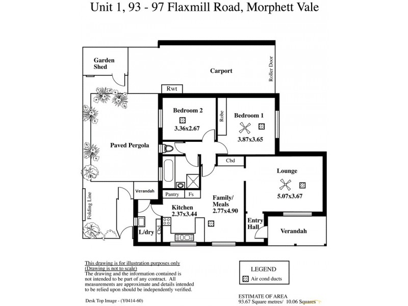 U1/93-97 Flaxmill Road, Morphett Vale SA 5162 Floorplan