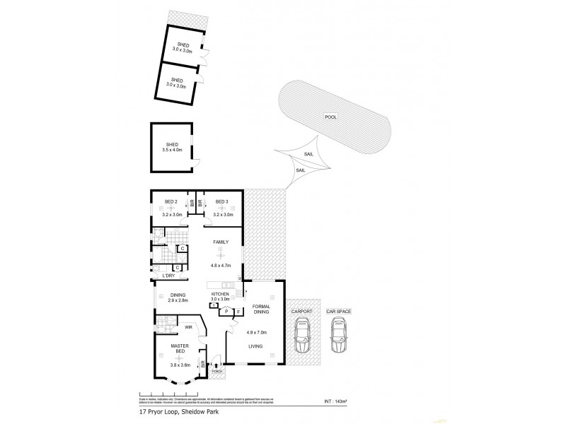 17 Pryor Loop, Sheidow Park SA 5158 Floorplan