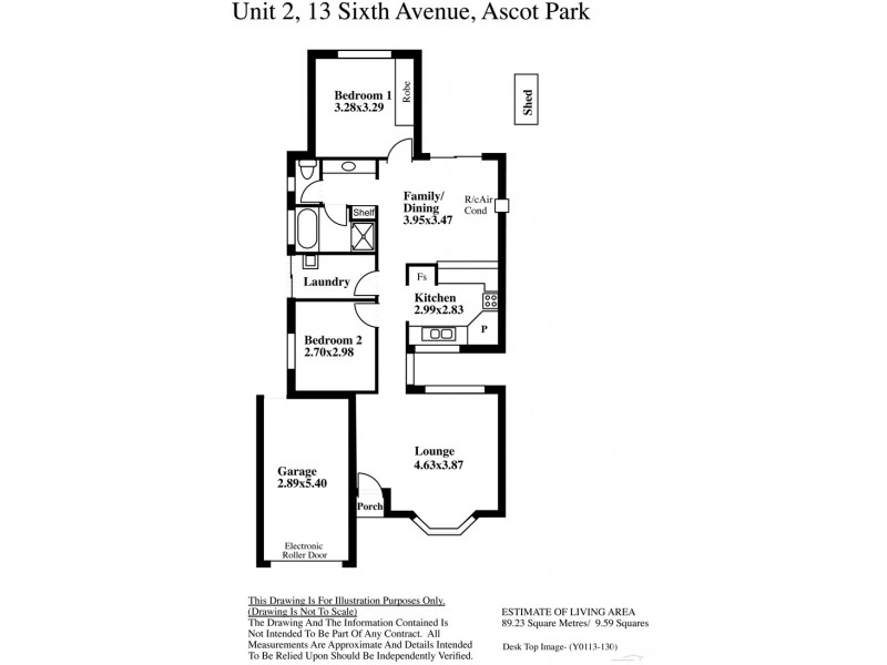 2-13 Sixth Avenue, Ascot Park SA 5043 Floorplan