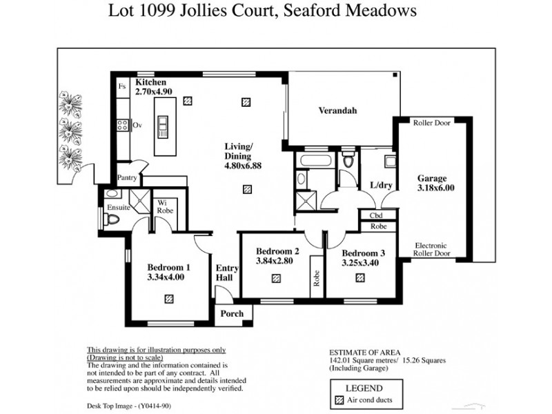 Lot 1099 Jollies Court, Seaford Meadows SA 5169 Floorplan