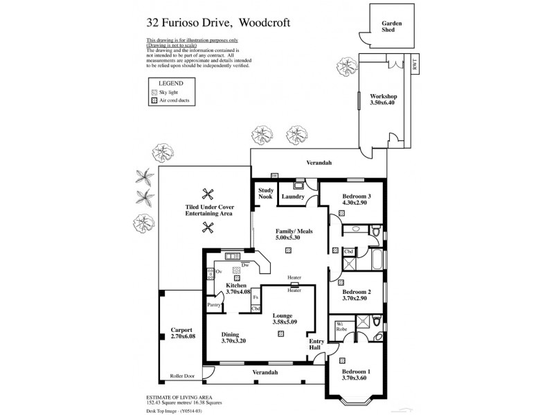 32 Furioso Drive, Woodcroft SA 5162 Floorplan