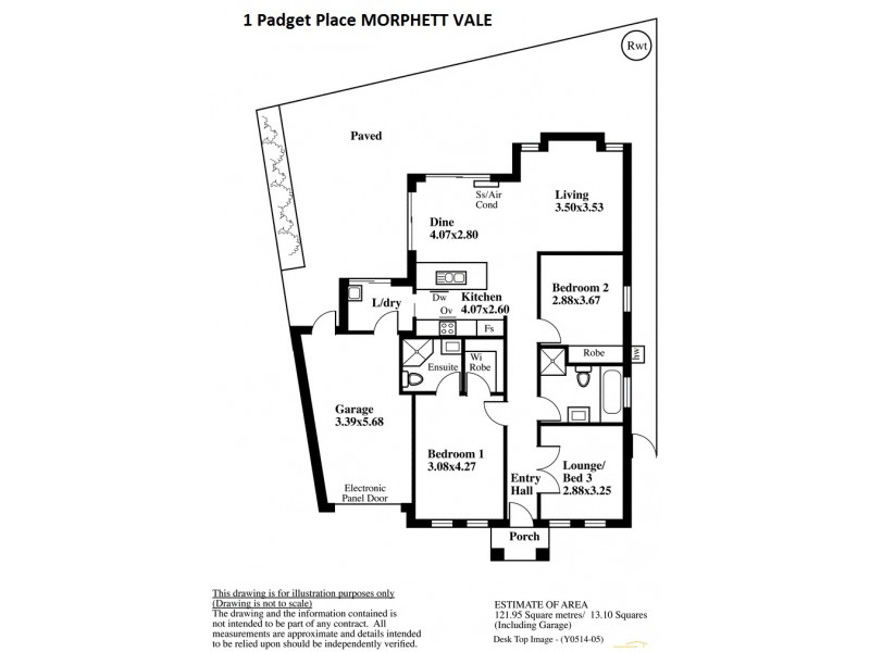 1 Padget Place, Morphett Vale SA 5162 Floorplan