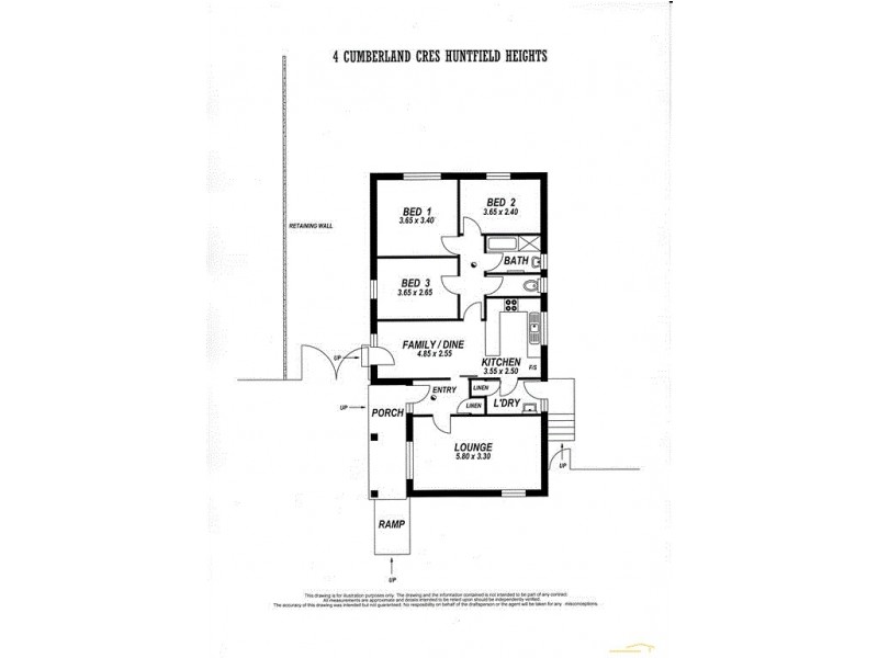 4 Cumberland Crescent, Huntfield Heights SA 5163 Floorplan