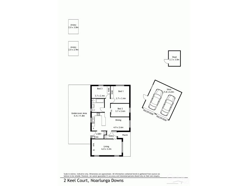 2 Keel Court, Noarlunga Downs SA 5168 Floorplan