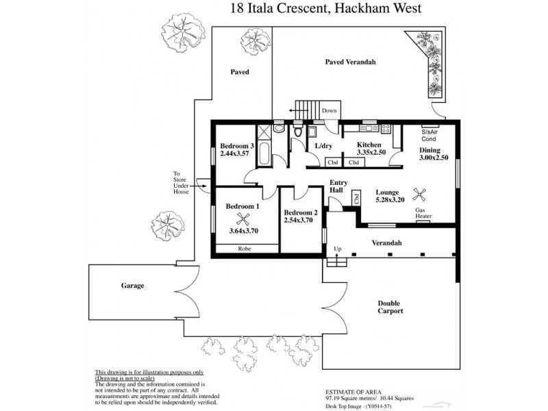 18 Itala Crescent, Hackham West SA 5163 Floorplan