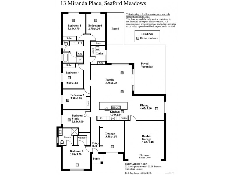 13 Miranda Place, Seaford Meadows SA 5169 Floorplan