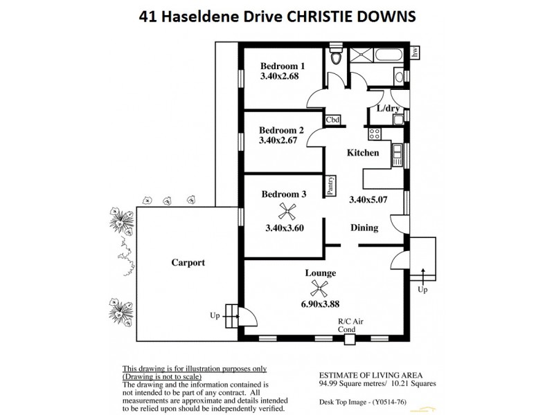 41 Haseldene Drive, Christie Downs SA 5164 Floorplan