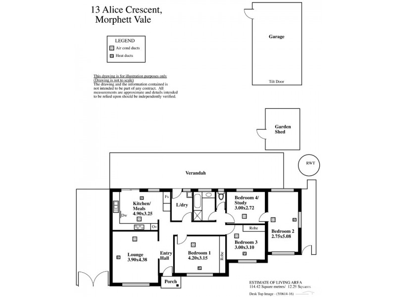 13 Alice Crescent, Morphett Vale SA 5162 Floorplan
