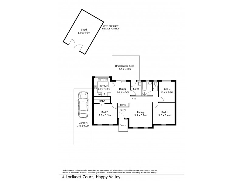 4 Lorikeet Court, Happy Valley SA 5159 Floorplan