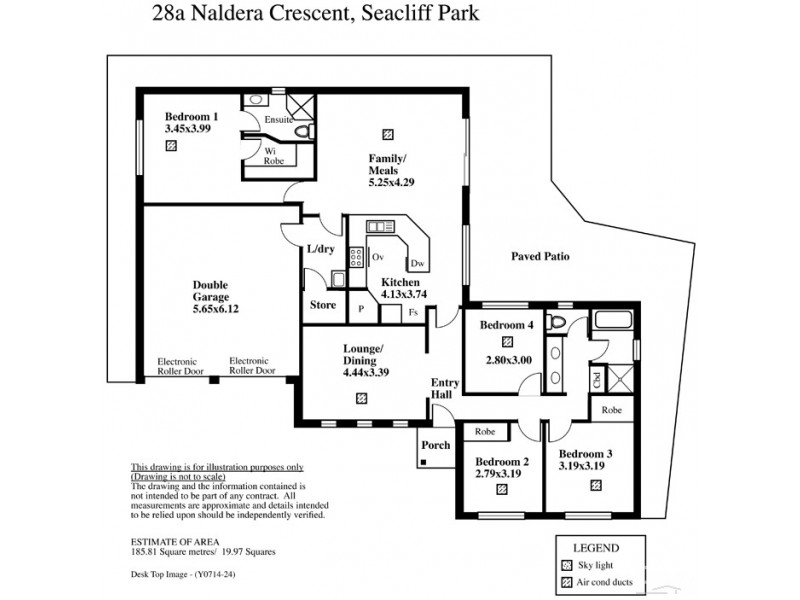 28A Naldera Crescent, Seacliff Park SA 5049 Floorplan