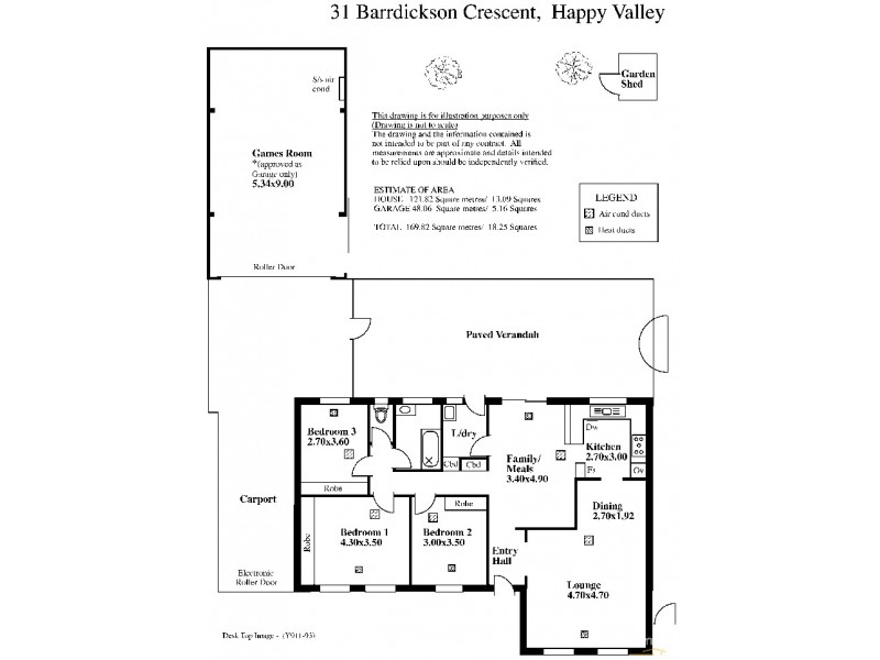 31 Barrdickson Avenue, Happy Valley SA 5159 Floorplan