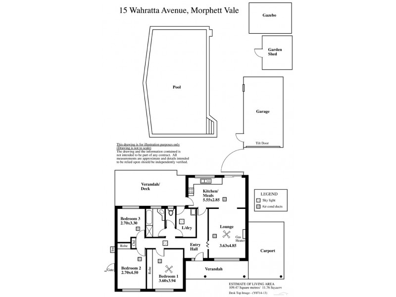 15 Wahratta Avenue, Morphett Vale SA 5162 Floorplan