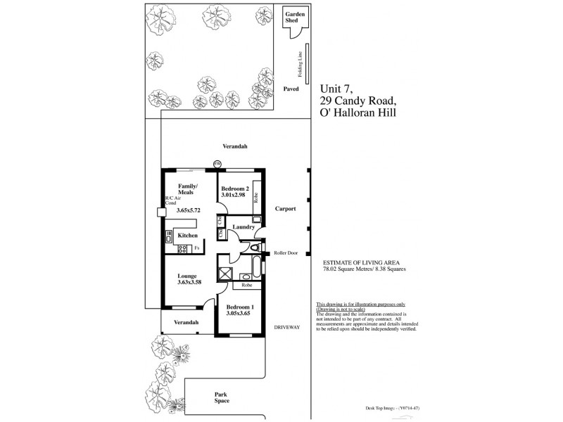7/29 Candy Road, O’halloran Hill SA 5158 Floorplan