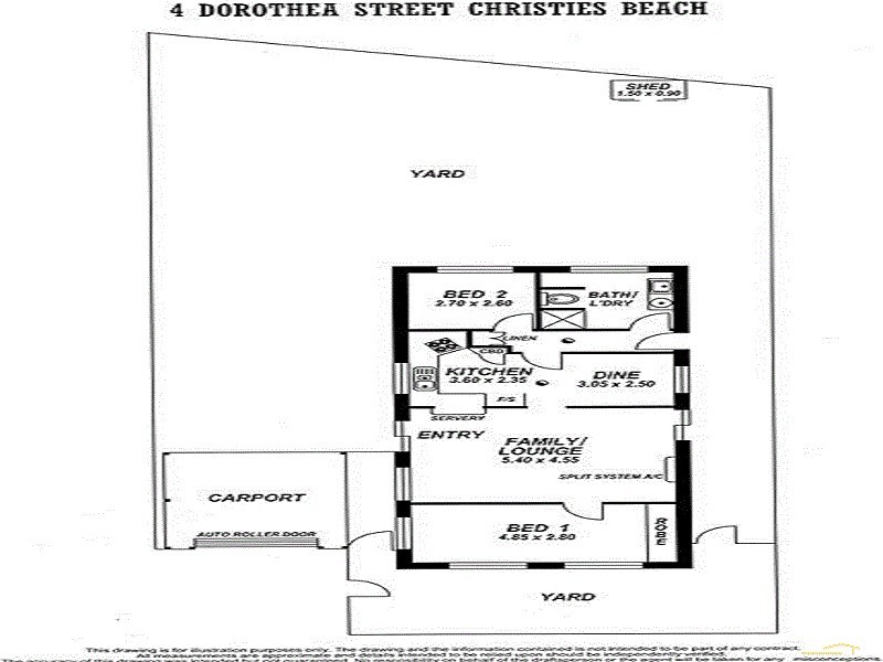 4 Dorothea Street, Christies Beach SA 5165 Floorplan