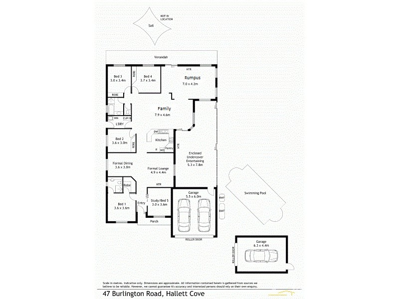 47 Burlington Road, Hallett Cove SA 5158 Floorplan