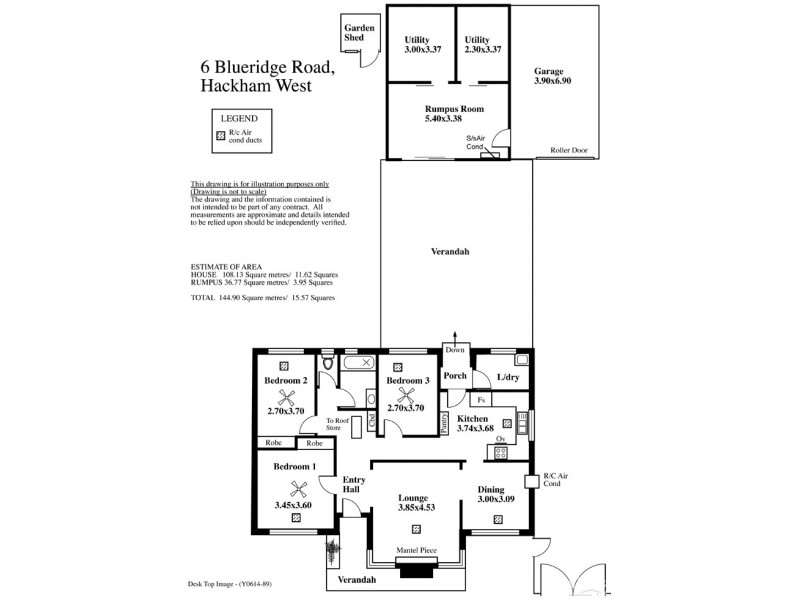 6 Blueridge Road, Hackham West SA 5163 Floorplan