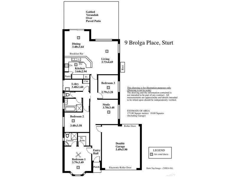 9 Brolga Place, Sturt SA 5047 Floorplan