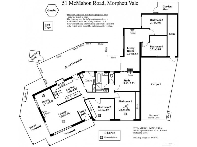 51 McMahon Road, Morphett Vale SA 5162 Floorplan