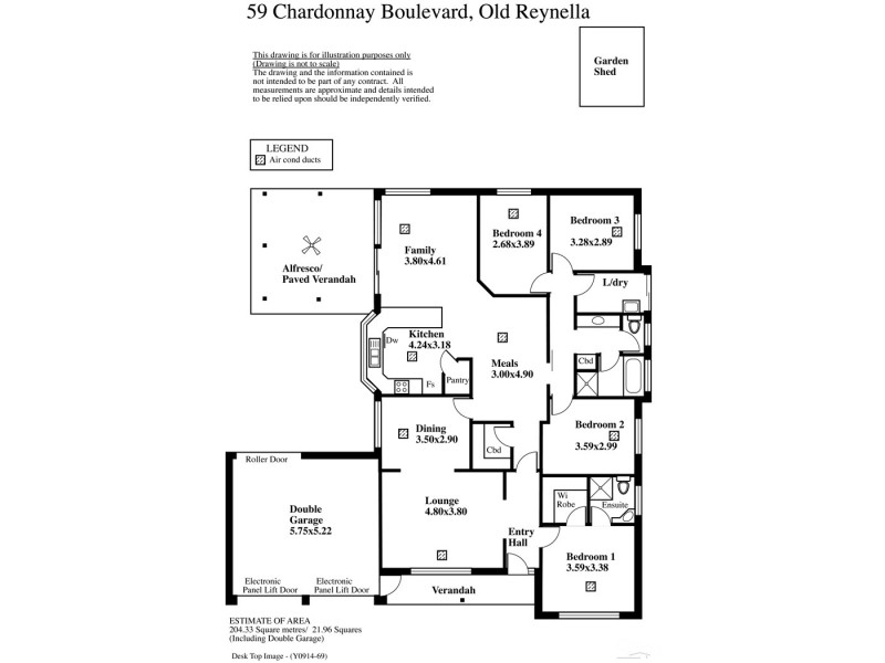 59 Chardonnay Boulevard, Reynella SA 5161 Floorplan