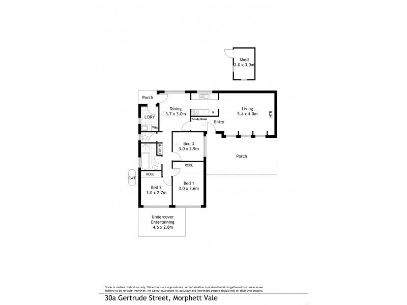 30A Gertrude Avenue, Morphett Vale SA 5162 Floorplan