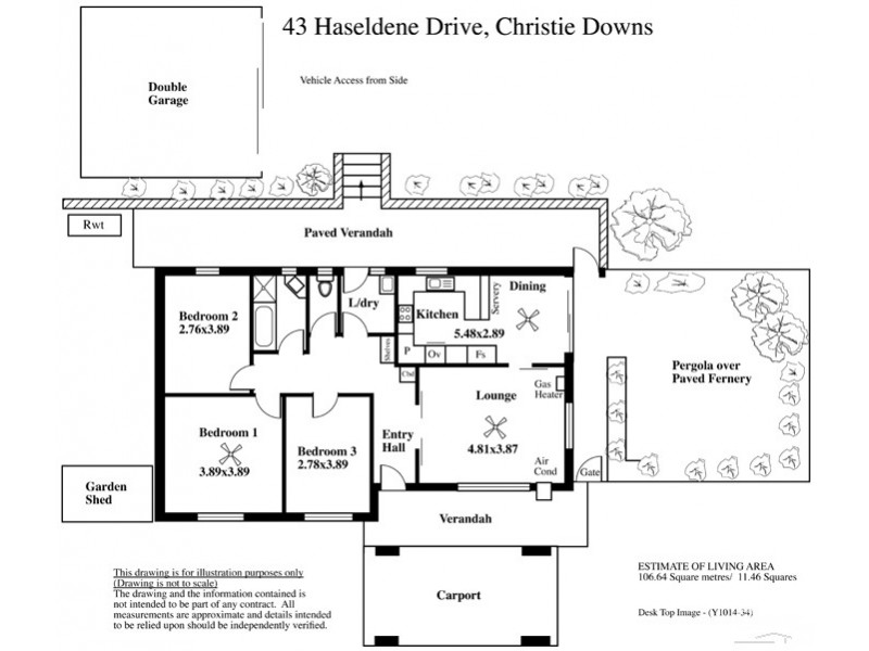 43 Haseldene Drive, Christie Downs SA 5164 Floorplan