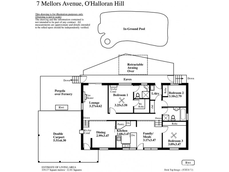 7 Mellors Avenue, O’halloran Hill SA 5158 Floorplan