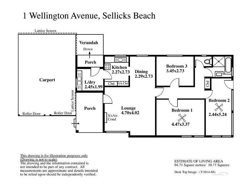 1 Wellington Avenue, Sellicks Beach SA 5174 Floorplan