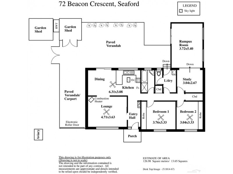 72 Beacon Crescent, Seaford SA 5169 Floorplan