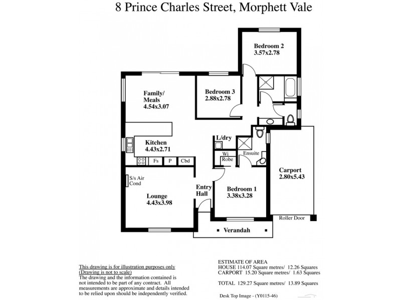 8 Prince Charles Street, Morphett Vale SA 5162 Floorplan